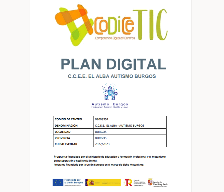 Plan Digital CCEE El Alba – Autismo Burgos