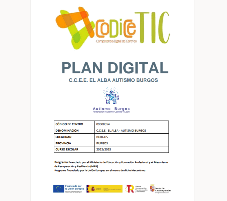 Plan digital CCEE El Alba - Autismo Burgos