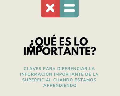 ¿Qué es lo importante?